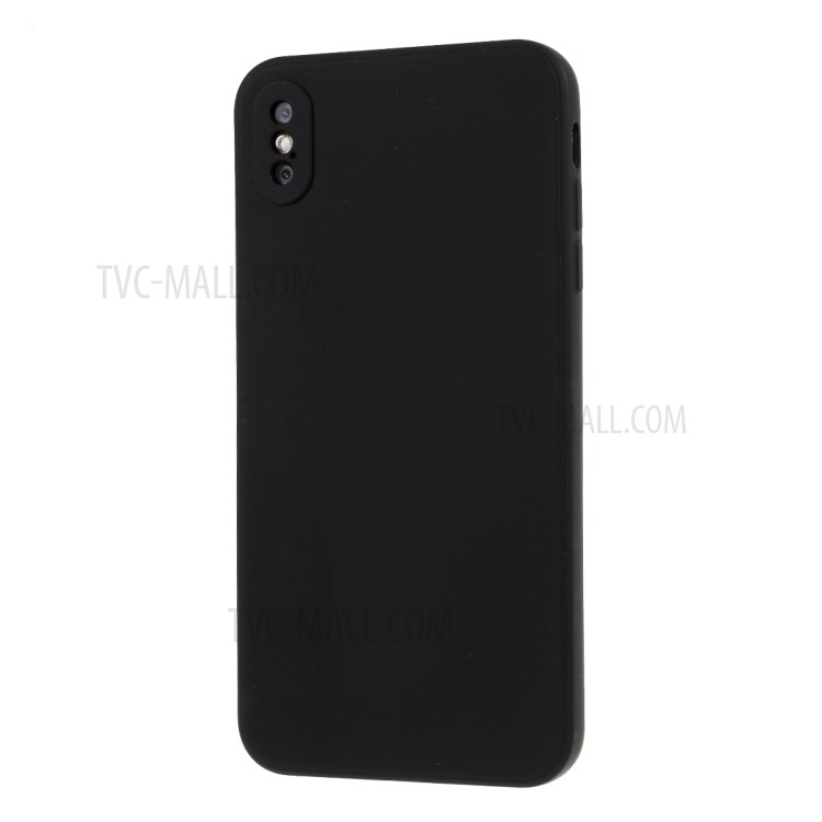 Matte Skin Soft Silicone Phone Case for iPhone XS Max 6.5-inch - Black-2