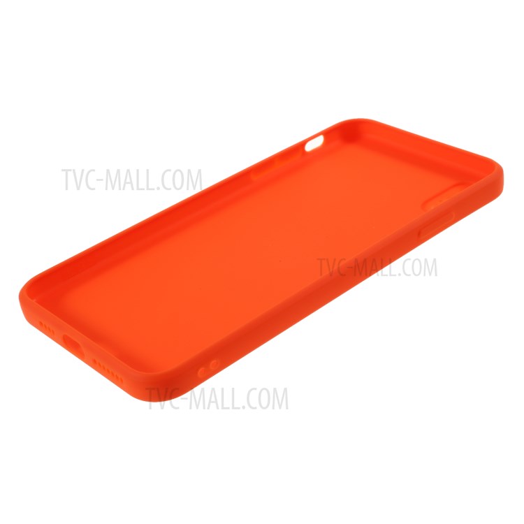 Matte Skin Soft Silicone Phone Case for iPhone XS Max 6.5-inch - Orange-5