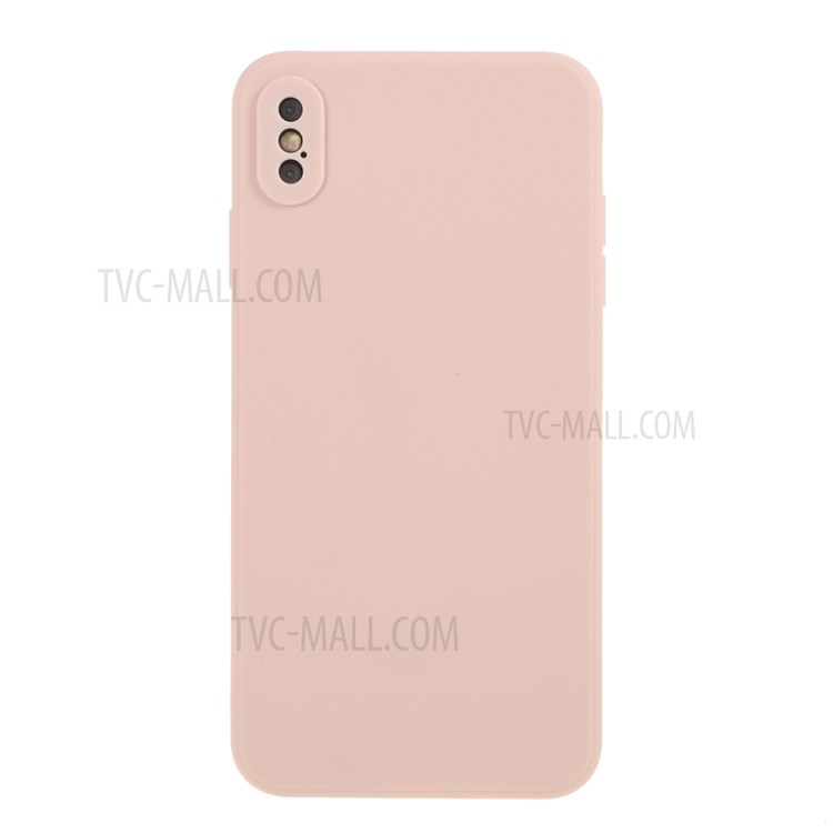 Matte Skin Soft Silicone Phone Case for iPhone XS Max 6.5-inch - Pink-1