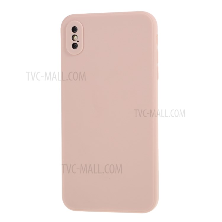Matte Skin Soft Silicone Phone Case for iPhone XS Max 6.5-inch - Pink-2