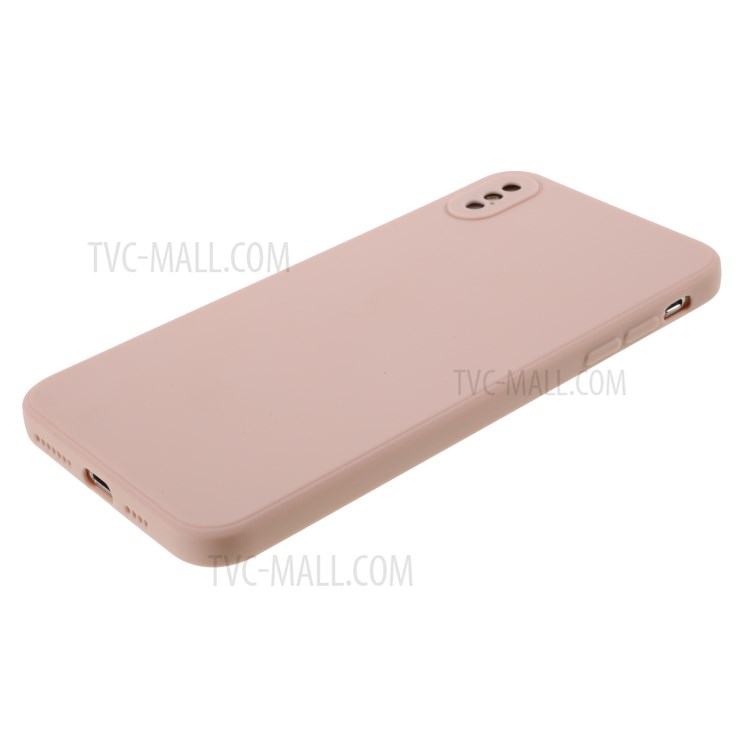 Matte Skin Soft Silicone Phone Case for iPhone XS Max 6.5-inch - Pink-4