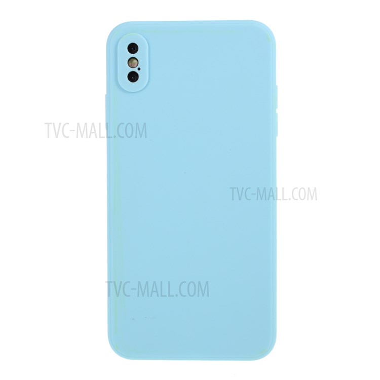 Matte Skin Soft Silicone Phone Case for iPhone XS Max 6.5-inch - Baby Blue-1
