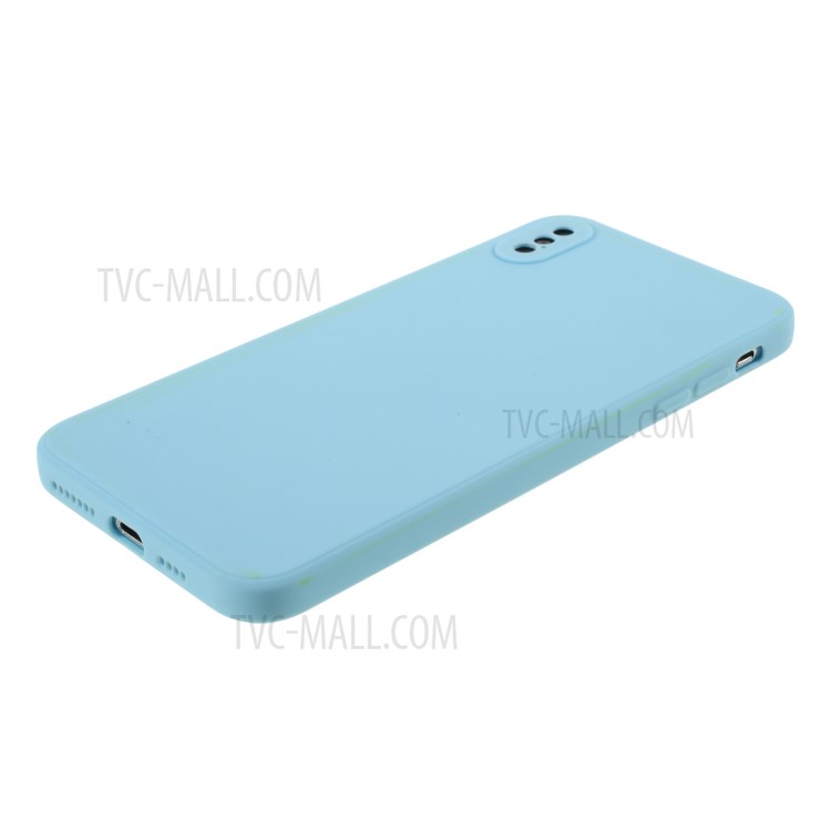 Matte Skin Soft Silicone Phone Case for iPhone XS Max 6.5-inch - Baby Blue-4
