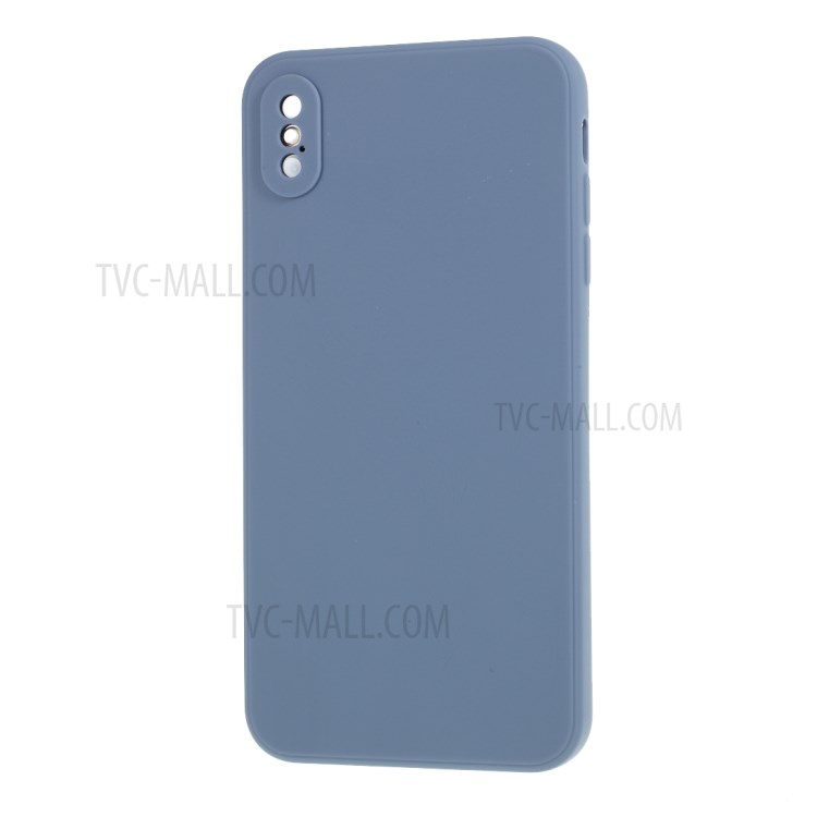 Matte Skin Soft Silicone Phone Case for iPhone XS Max 6.5-inch - Dark Blue-2