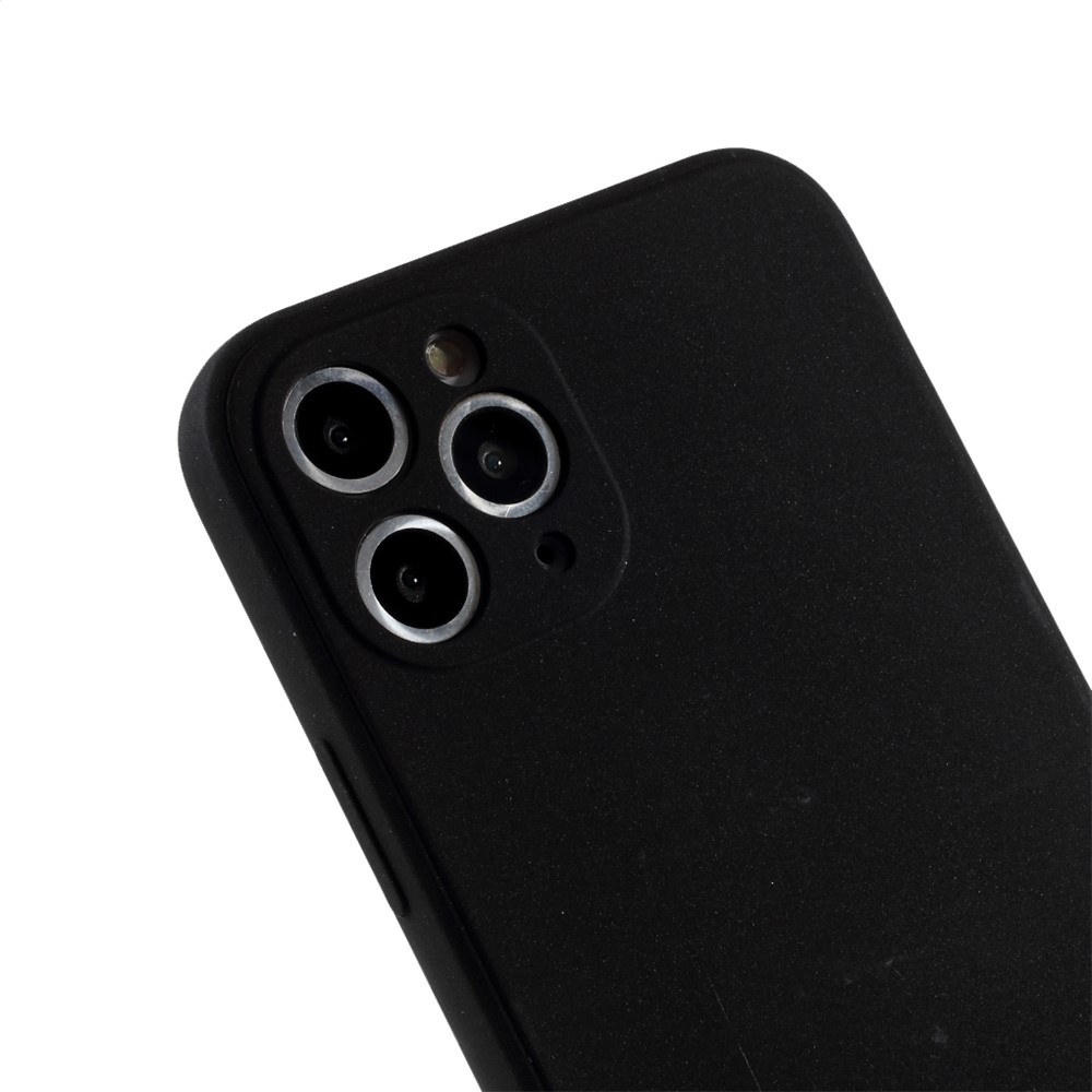 Matte Skin Soft Silicone Mobile Phone Shell for iPhone 11 Pro Max 6.5 inch - Black-4