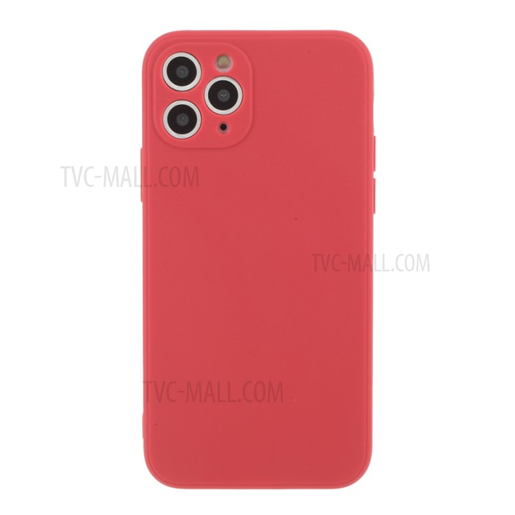 Matte Skin Soft Silicone Mobile Phone Shell for iPhone 11 Pro Max 6.5 inch - Red-1