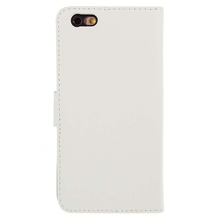 Split Leather with Stand Wallet Shell for iPhone 6/6s 4.7-inch - White-3