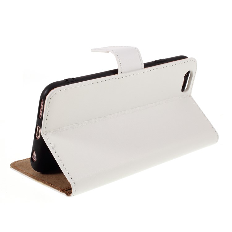 Split Leather with Stand Wallet Shell for iPhone 6/6s 4.7-inch - White-5