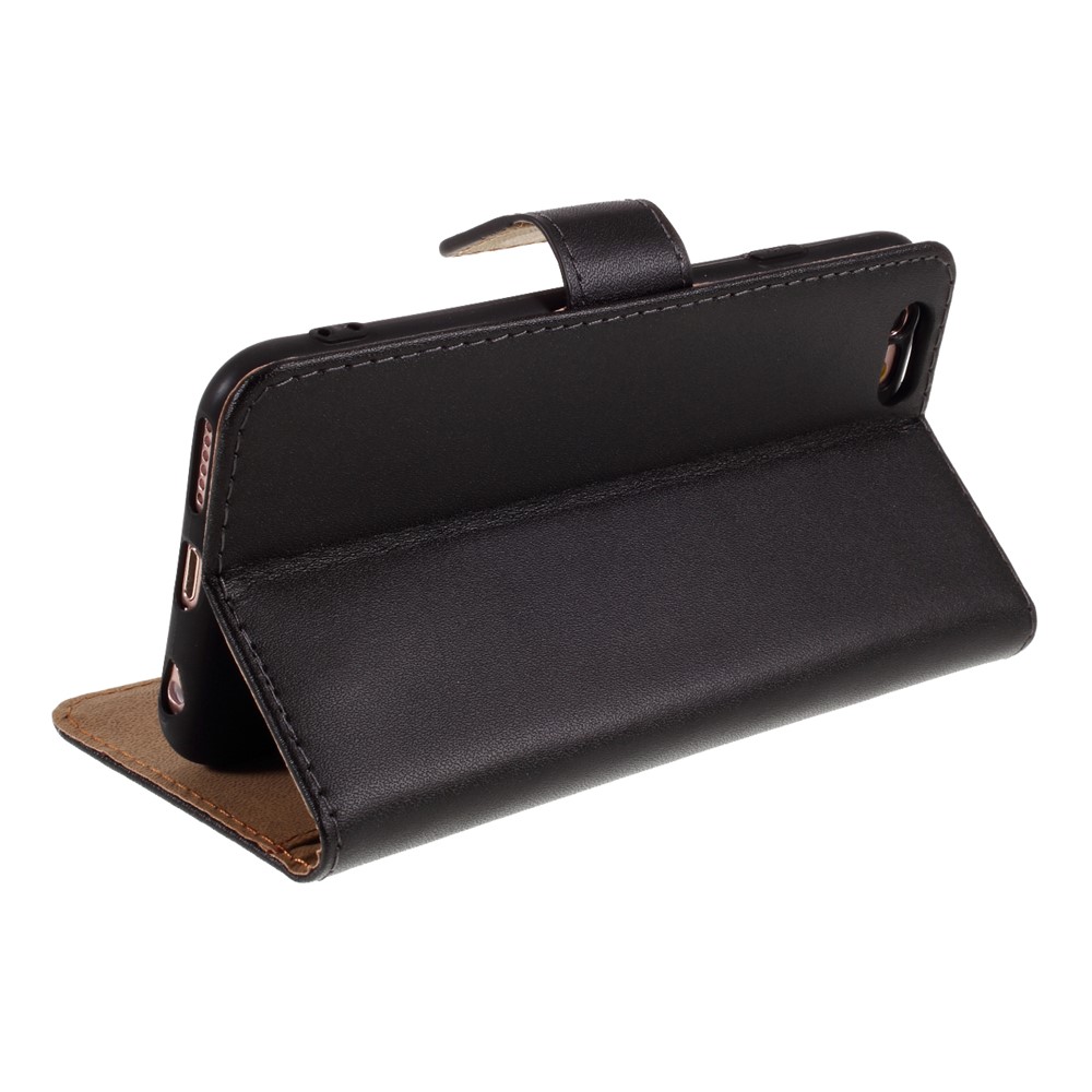 Couro Rachado Com Tampa Carteira Para IPhone 6 Plus / 6s Acrescida De 5,5 Polegadas - Preto-8
