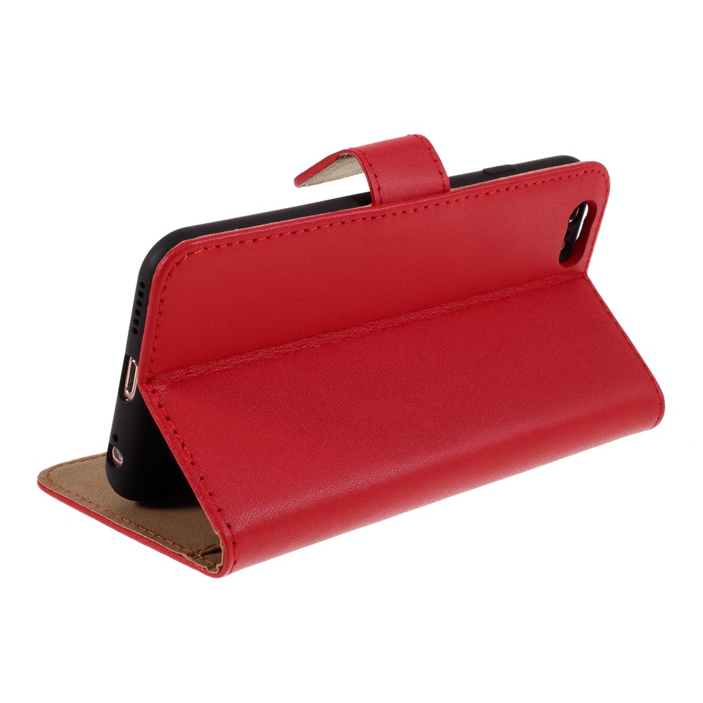 Split Leather with Wallet Cover for iPhone 6 Plus/6s Plus 5.5-inch - Red-5