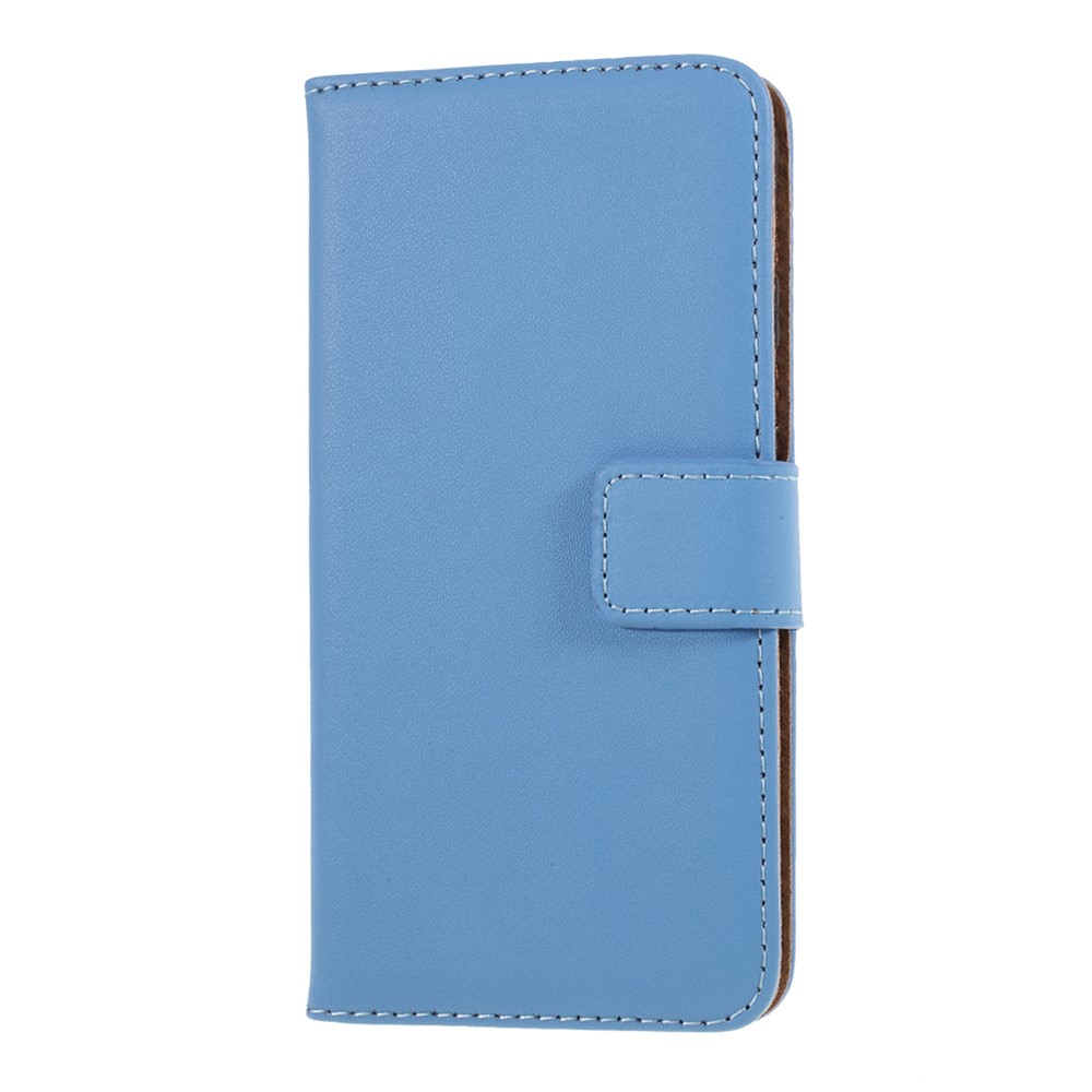 Couro Dividido Com Tampa Da Carteira Para Iphone 6 Plus / 6s Mais 5,5 Polegadas - Azul-2