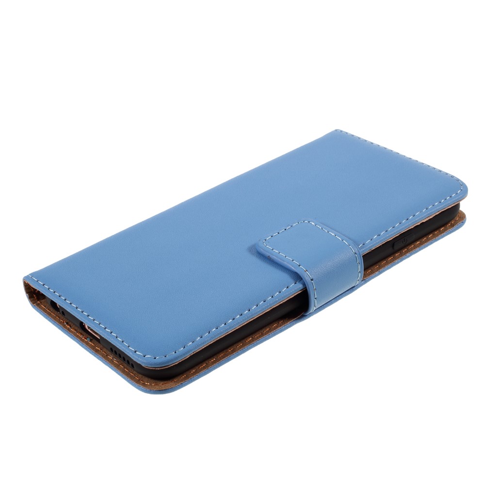 Couro Dividido Com Tampa Da Carteira Para Iphone 6 Plus / 6s Mais 5,5 Polegadas - Azul