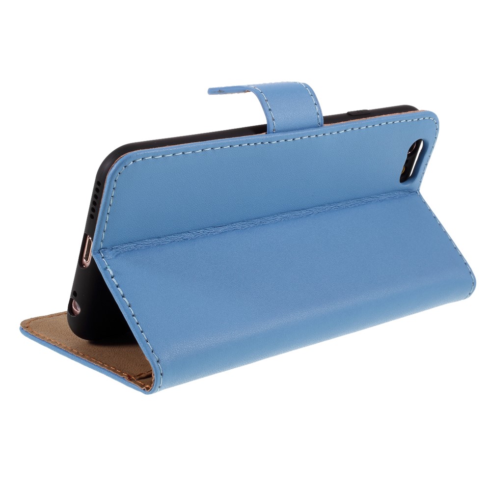 Split Leather with Wallet Cover for iPhone 6 Plus/6s Plus 5.5-inch - Blue-5