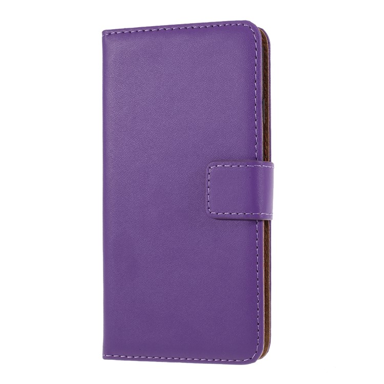 Couro Dividido Com Cobertura de Carteira Para Iphone 6 Plus/6s Plus 5,5 Polegadas - Roxo