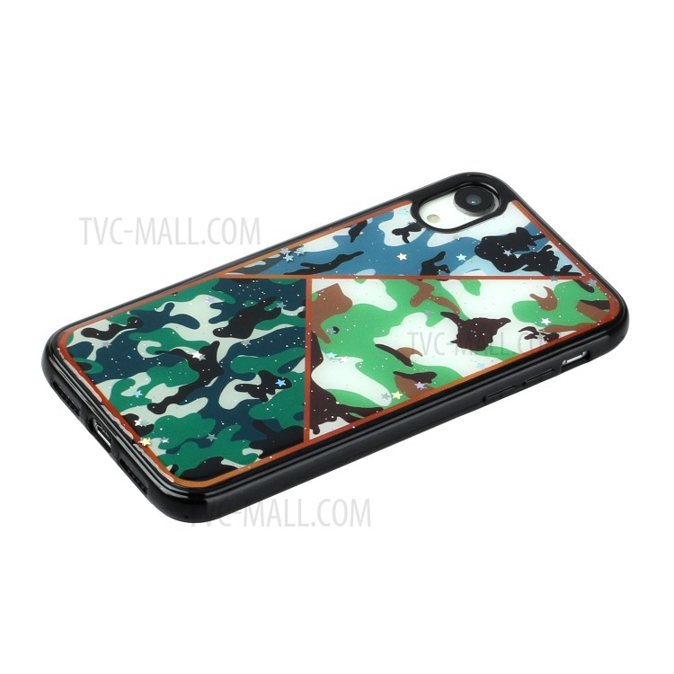 Marble Pattern Printing Epoxy TPU Back Phone Case for iPhone XR 6.1 inch - Style C-2