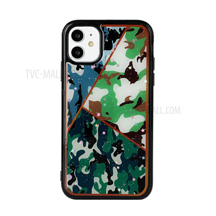 Marble Pattern Printing Epoxy TPU Phone Cover for iPhone 11 Pro 5.8 inch - Style B-1