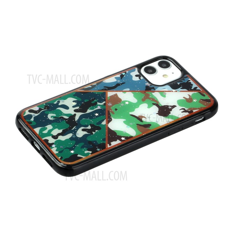 Marble Pattern Printing Epoxy TPU Phone Cover for iPhone 11 Pro 5.8 inch - Style B-2