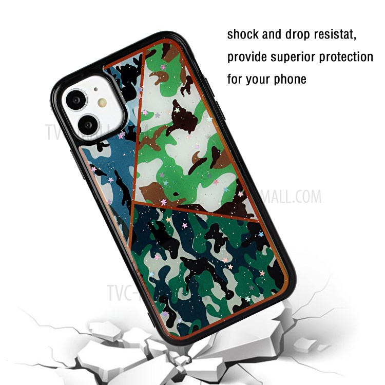Marble Pattern Printing Epoxy TPU Phone Cover for iPhone 11 Pro 5.8 inch - Style B-4