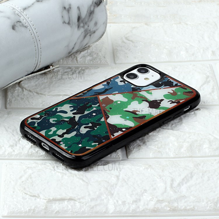Marble Pattern Printing Epoxy TPU Phone Cover for iPhone 11 Pro 5.8 inch - Style B-5