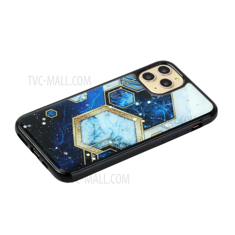 Marble Pattern Printing Epoxy TPU Phone Case for iPhone 11 6.1 inch - Style A-2