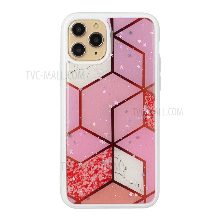 Marble Pattern Printing Epoxy TPU Phone Case for iPhone 11 6.1 inch - Style C-1