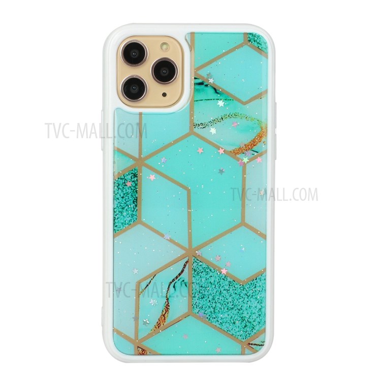 Marble Pattern Printing Epoxy TPU Phone Case for iPhone 11 6.1 inch - Style E-1