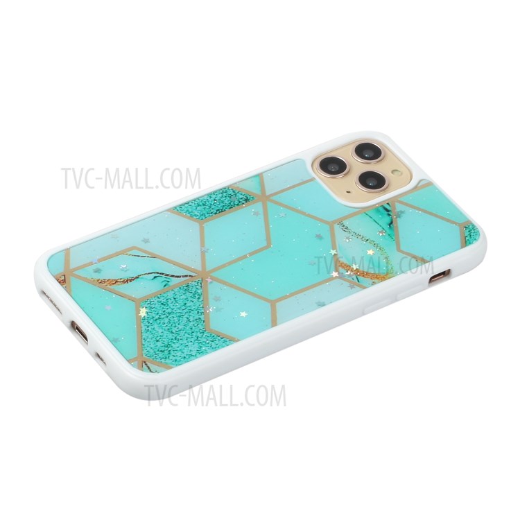 Marble Pattern Printing Epoxy TPU Phone Case for iPhone 11 6.1 inch - Style E-2