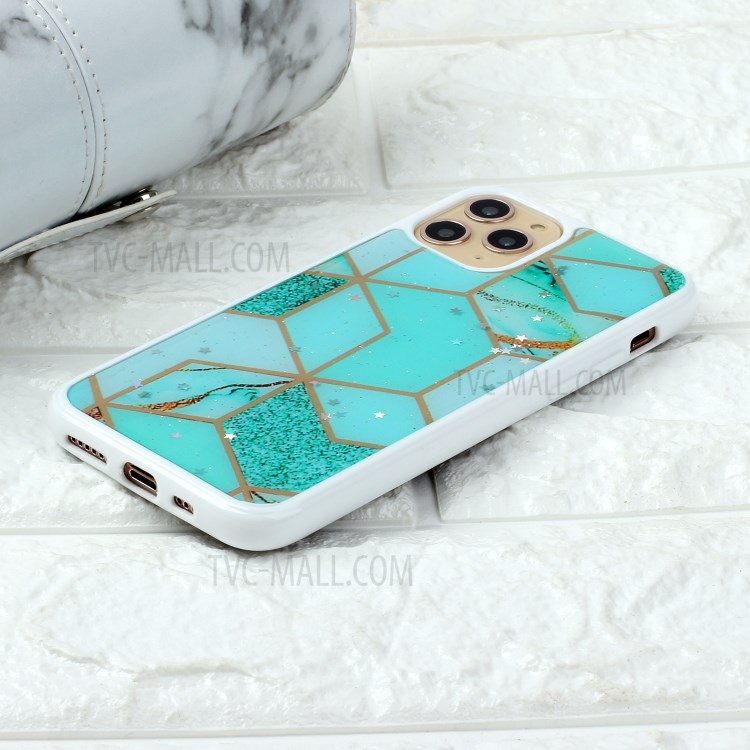 Marble Pattern Printing Epoxy TPU Phone Case for iPhone 11 6.1 inch - Style E-5