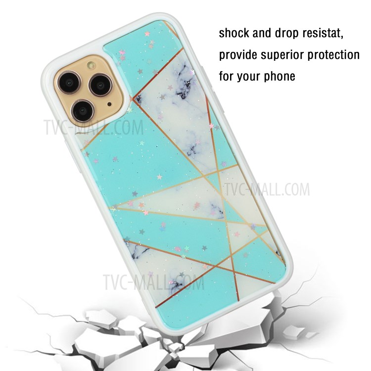 Marble Pattern Printing Epoxy TPU Phone Case for iPhone 11 6.1 inch - Style G-4