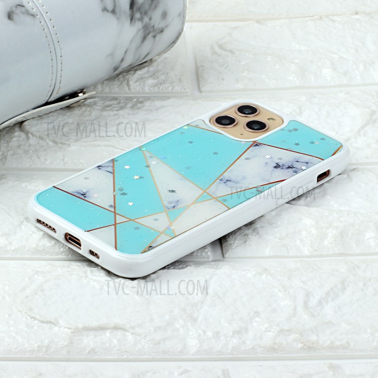 Marble Pattern Printing Epoxy TPU Phone Case for iPhone 11 6.1 inch - Style G-5