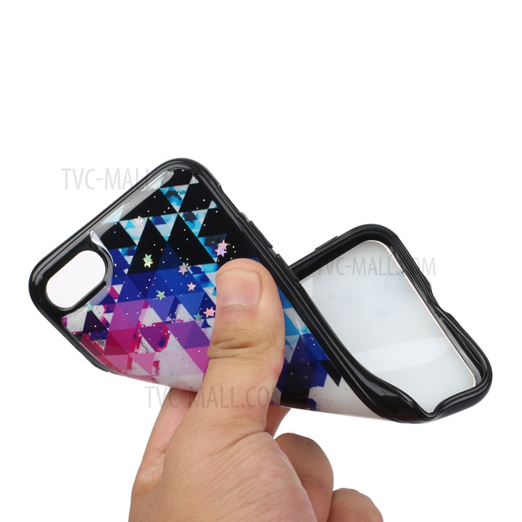 Marble Pattern Printing Epoxy TPU Back Case Phone Shell for iPhone 7/8/SE (2nd Generation) - Style A-3