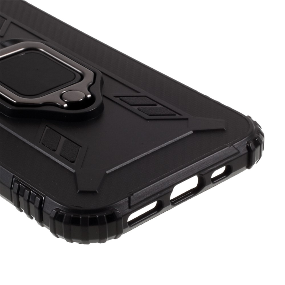 Custodia Protettiva Per il Kickstand Del Kickstand Per Dito TPU Per Iphone 12 Pro Max 6,7 Pollici - Nero-5