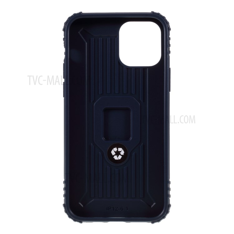 Anti-drop TPU Shell with Finger Ring Kickstand for iPhone 12 5.4 inch - Blue-3