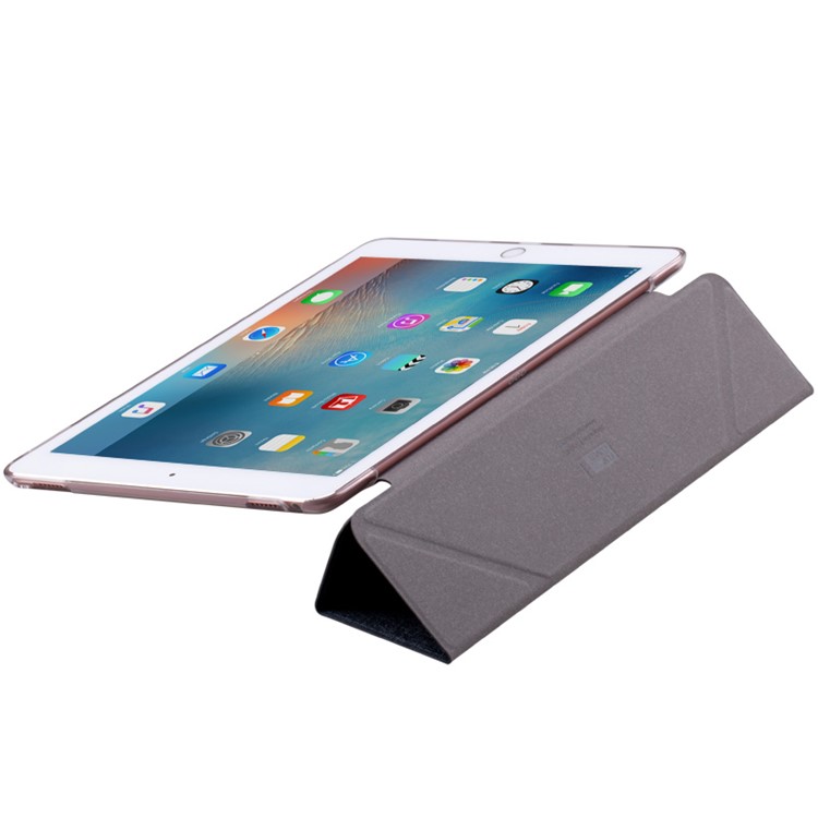 MOMAX Smart Leather Stand Case for iPad Pro 9.7 inch - Silver Grey-7