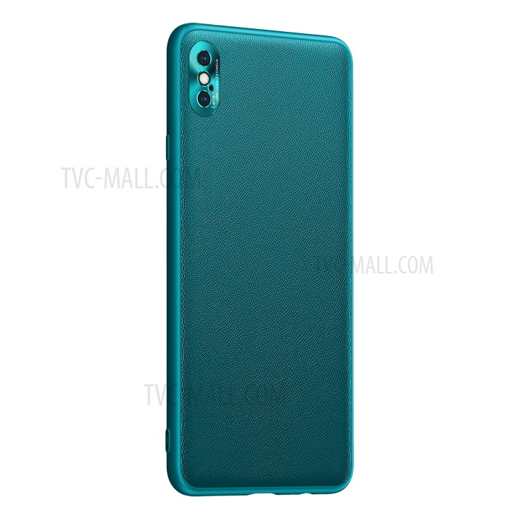 Fukelai CD Veias Cover Híbrido Caso De Telefone Com Câmera Cobrindo Para Iphone X / XS 5.8 Polegadas - Verde-9