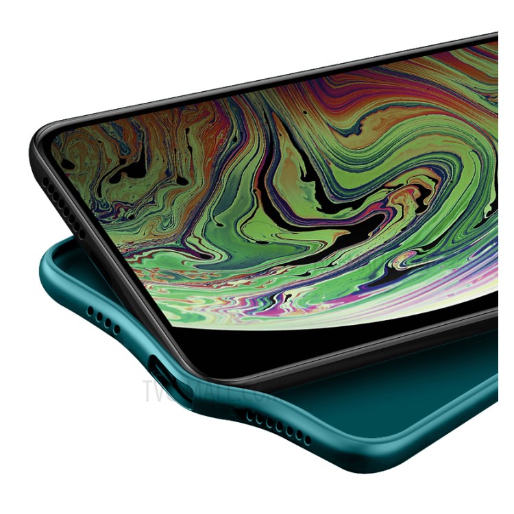 Fukelai CD Venas de la Caja Del Teléfono Cubierta Combinada Con la Cubierta de la Cámara Para Iphone XR 6.1 Pulgadas - Verde