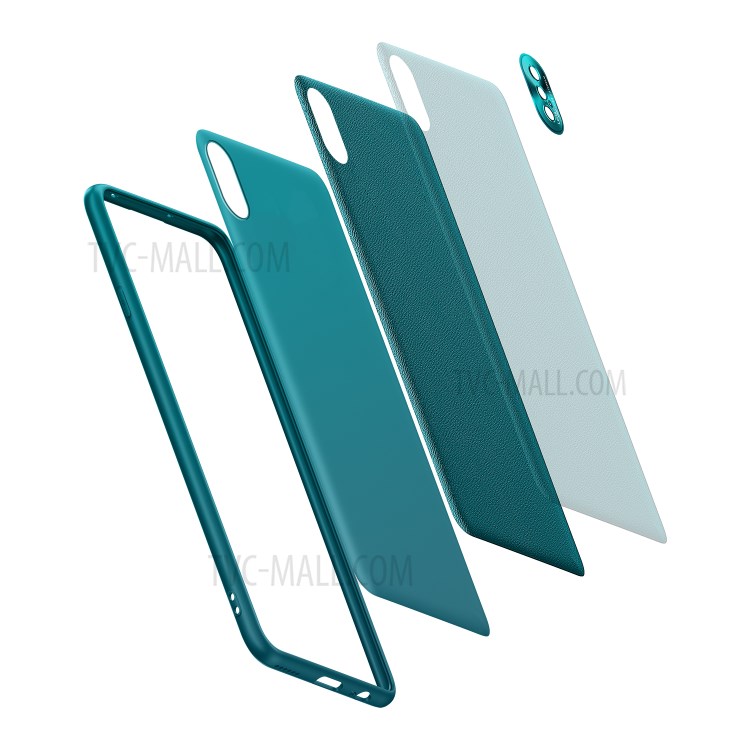 Fukelai CD Veins Telefonkasten Combo-Shell Mit Kamera Für Iphone Abdeckung XS Max 6,5 Zoll - Grün-6