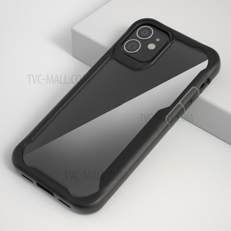 Anti-drop PC + TPU Hybrid Cover for iPhone 12 Pro 6.1 inch - Black-1