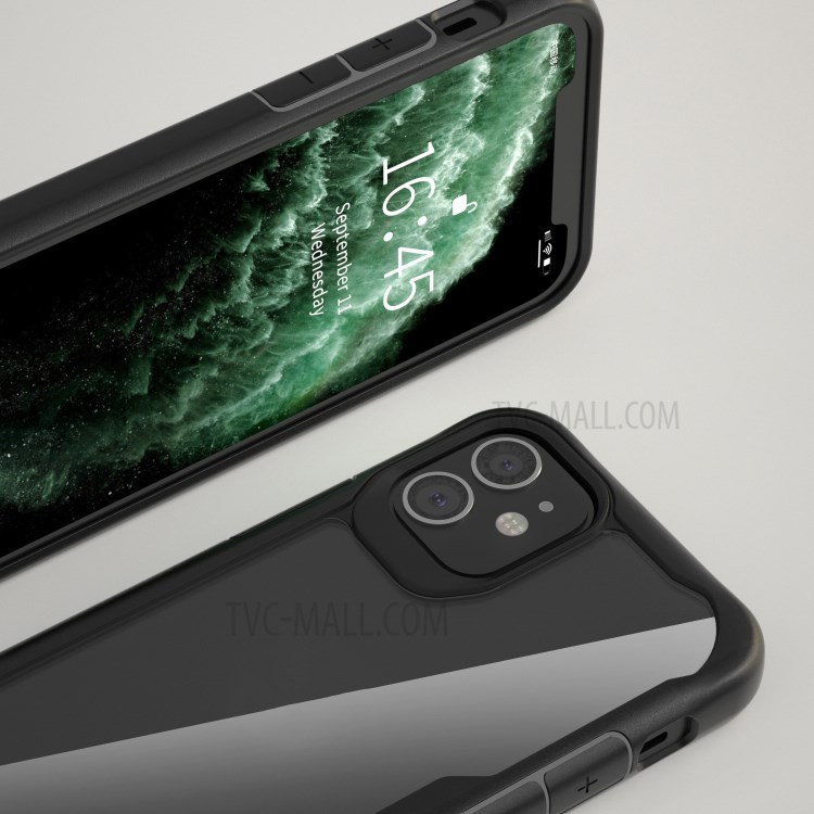Anti-drop PC + TPU Hybrid Cover for iPhone 12 Pro 6.1 inch - Black-5