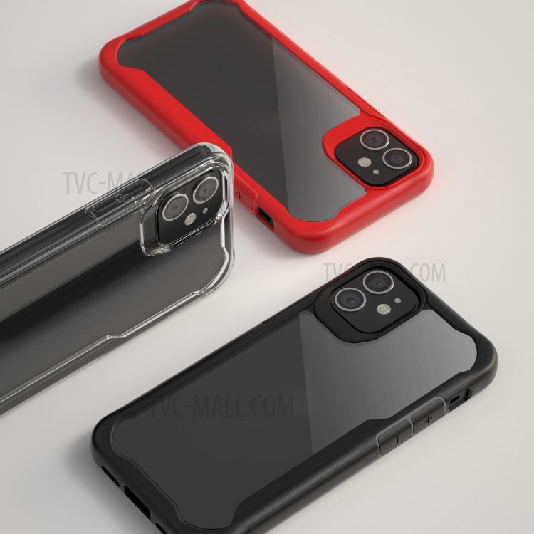 Queda Shell Resistente Híbrido PC + TPU Para Iphone 12 Pro Máximo De 6,7 Polegadas - Preto-3