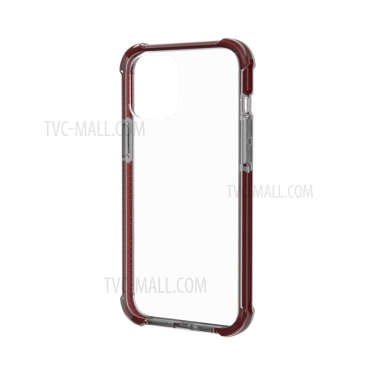 Air-cushion Dropproof Acrylic + TPU Hybrid Case for iPhone 12 5.4 inch - Brown-4