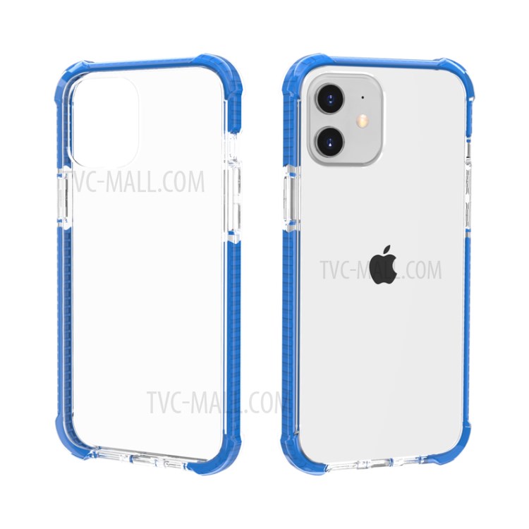 Air-cushion Dropproof Acrylic + TPU Hybrid Case for iPhone 12 mini - Blue-3