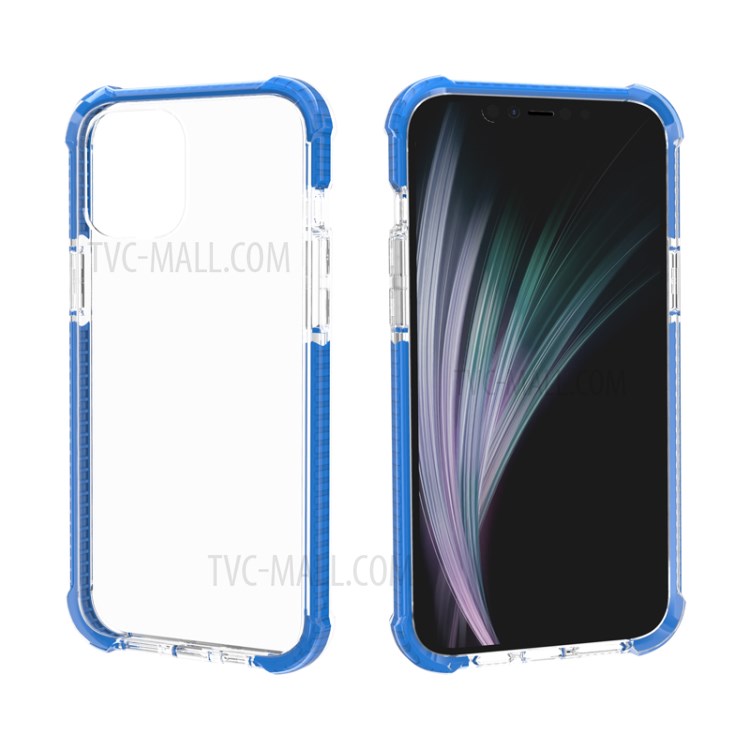 Air-cushion Dropproof Acrylic + TPU Hybrid Case for iPhone 12 mini - Blue-5