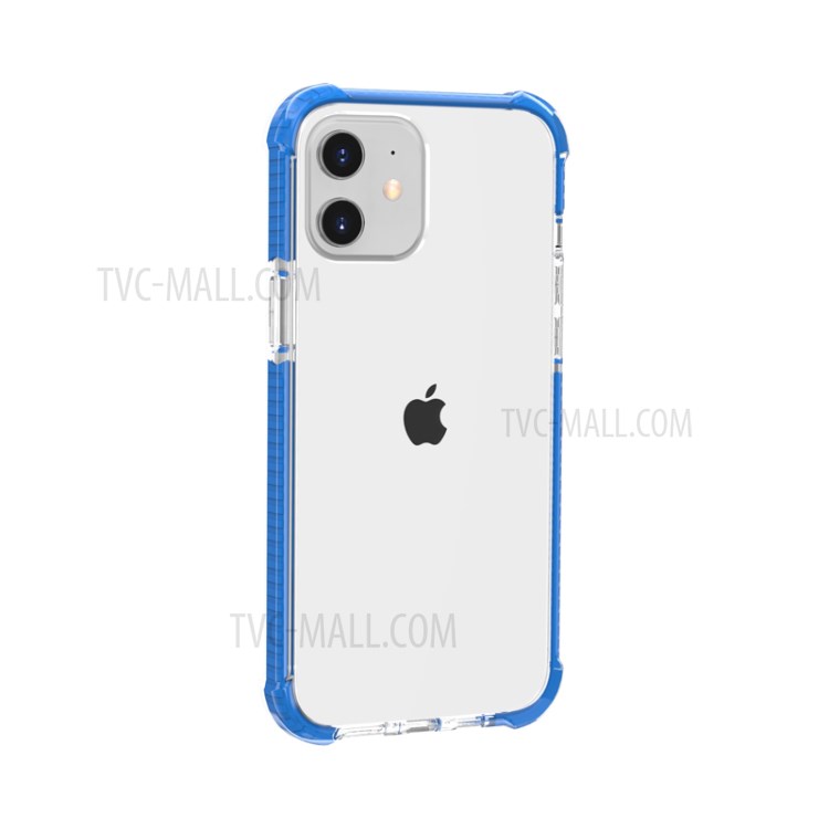 Air-cushion Dropproof Acrylic + TPU Hybrid Case for iPhone 12 mini - Blue-6