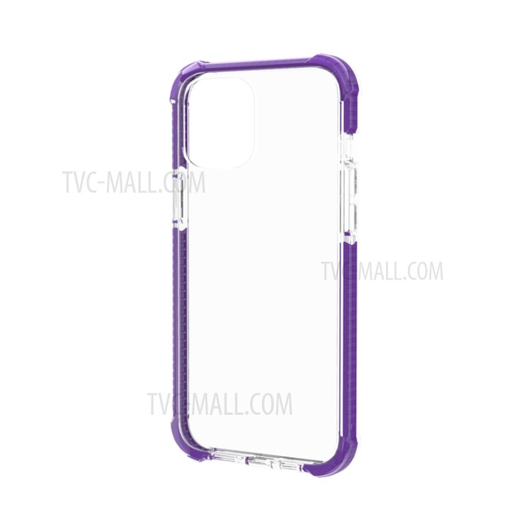 Air-cushion Dropproof Acrylic + TPU Hybrid Case for iPhone 12 5.4 inch - Purple-4