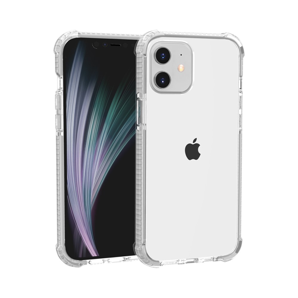 Air-cushion Dropproof Acrylic + TPU Hybrid Case for iPhone 12 5.4 inch - White-2