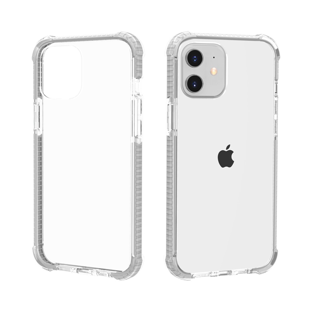 Air-cushion Dropproof Acrylic + TPU Hybrid Case for iPhone 12 5.4 inch - White-3
