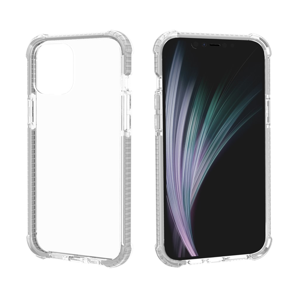 Air-cushion Dropproof Acrylic + TPU Hybrid Case for iPhone 12 5.4 inch - White-5