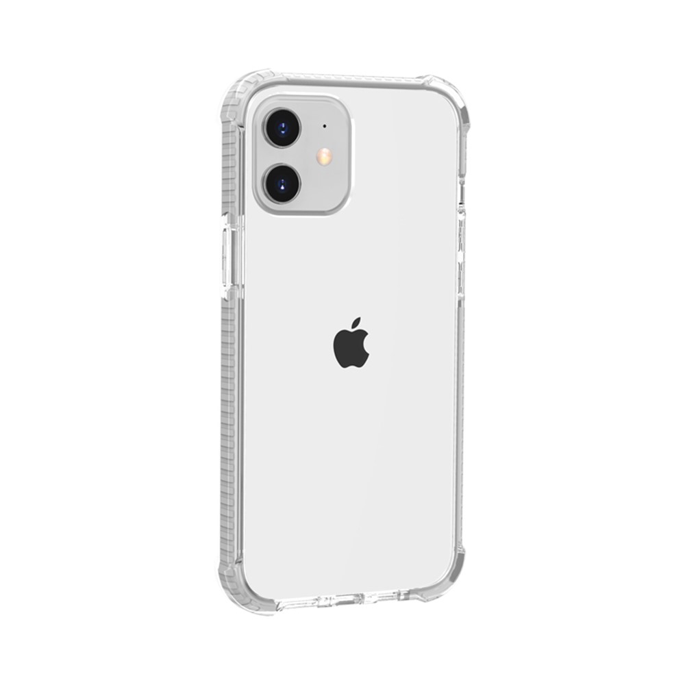 Air-cushion Dropproof Acrylic + TPU Hybrid Case for iPhone 12 5.4 inch - White-6