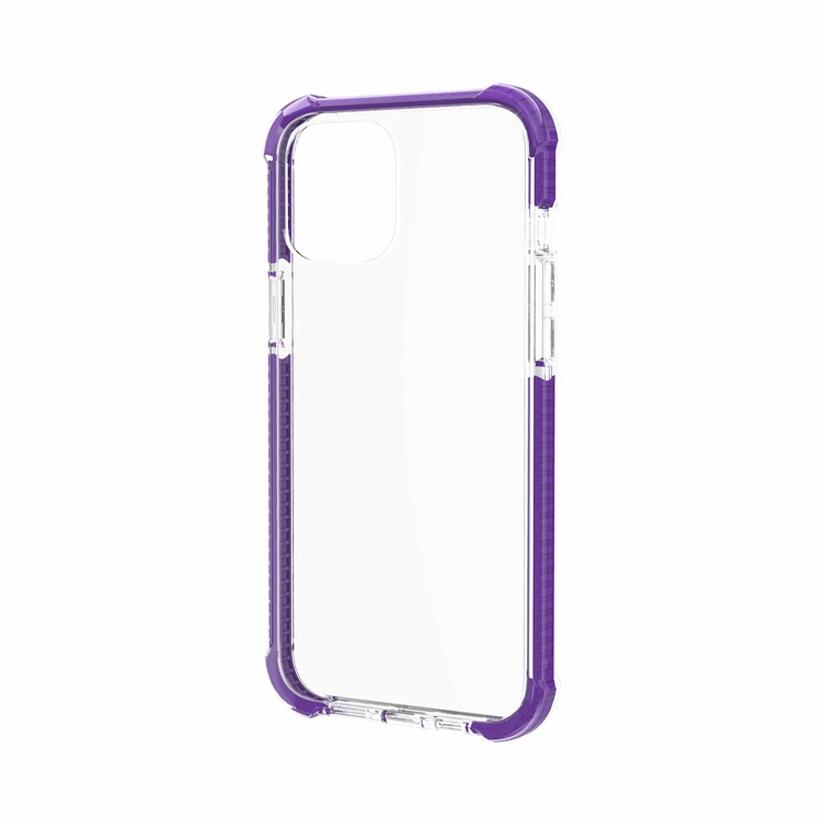 Air-cushion Dropproof Acrylic + TPU Hybrid Phone Shell for iPhone 12 Pro Max 6.7 inch - Purple-5